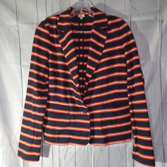 J. Crew Jackets & Blazers - J.Crew 100% cotton striped blazer